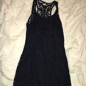Navy blue Abercrombie and Fitch lace dress